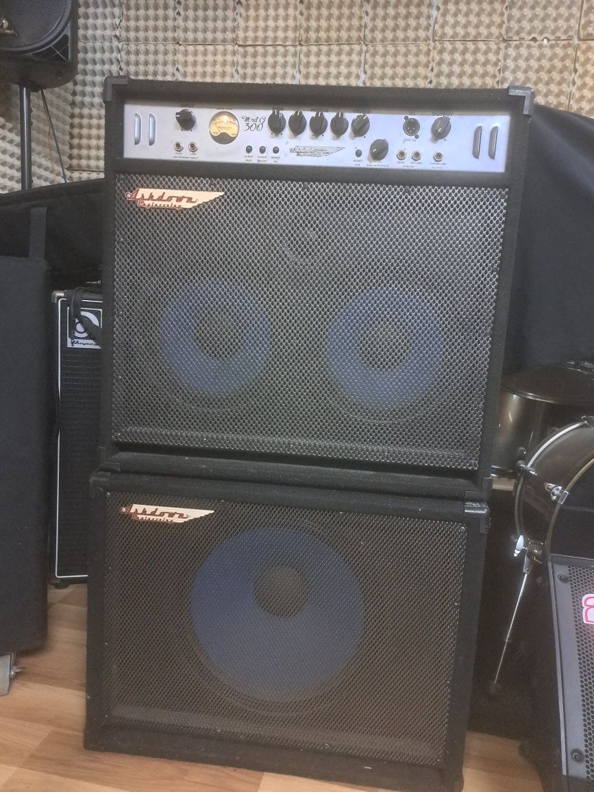 Ashdown 2x10 bass combo MAG 300 + cabinet 1x15