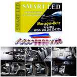 Kit de iluminare interioară LED CANBUS pentru Mercedes W202 W203 etc.
