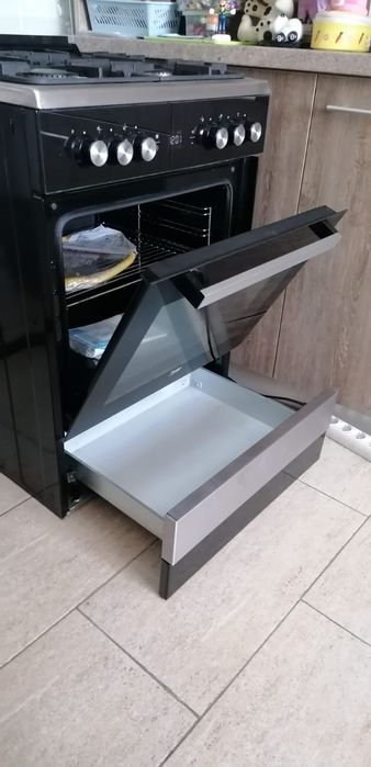 Aragaz Beko FSM62530DXMS clasa A mixt cuptor electric