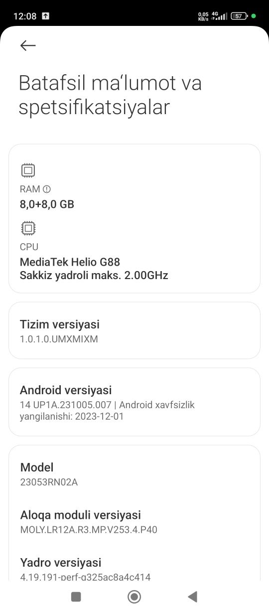 Redmi 12 kafolati bilan