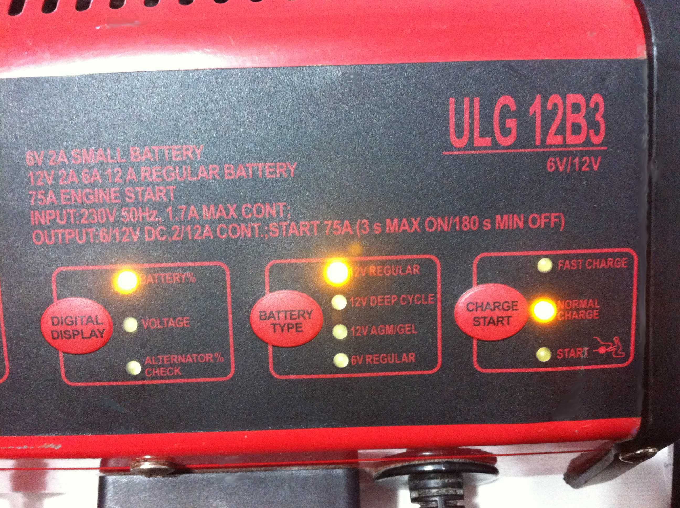 Redresor Ultimate speed ULG12 6/12V max15A Agm/Gel/Deep Cycle cu START