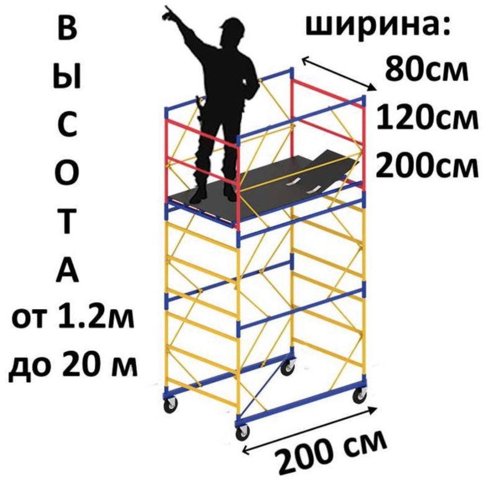 Аренда вышки. Вышка тура . Леса на колесах