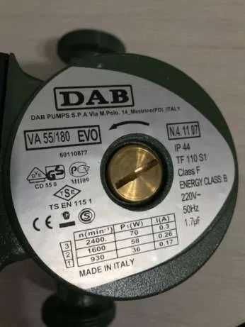 Pompa recirculare DAB centrala termica lemne 25-35-180 si 25-55-180