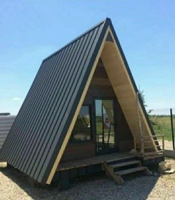 Cabane pe structura din lemn
