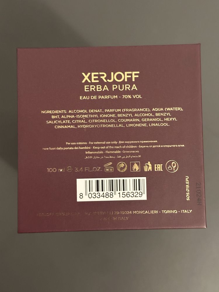 Xerjoff Erba Pura 100ml