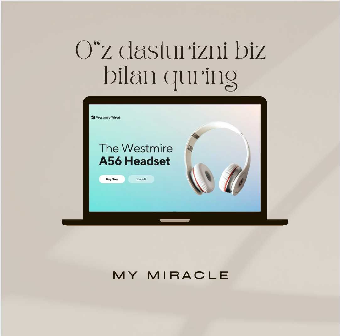 Web sayt, Android/iOS ilovalar, CRM tizimlar  "My Miracle IT xizmatlar