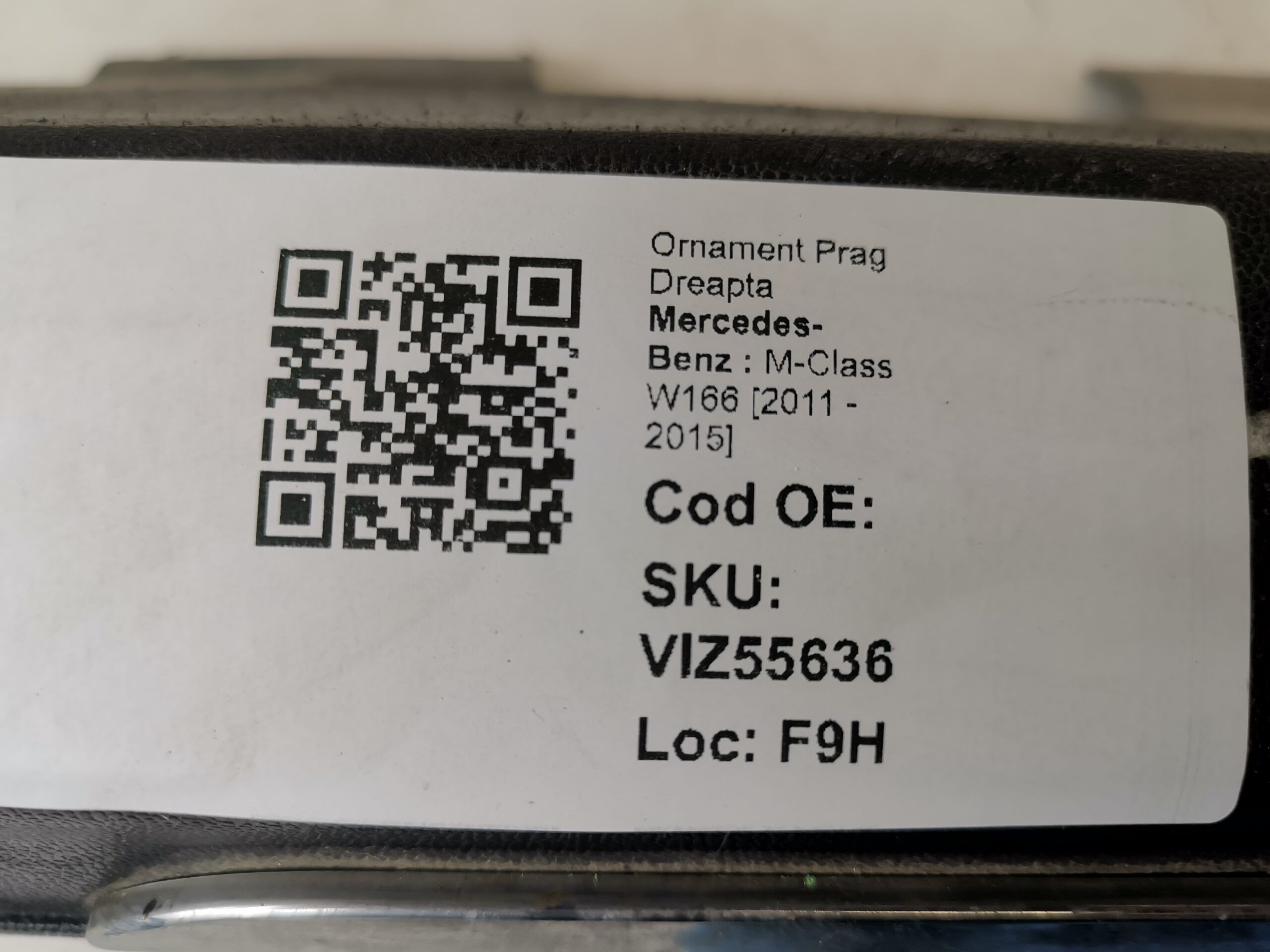 Орнамент Праг Дясна Страна Мерцедес-Бенц М-Клас / Mercedes-Benz M-Clas
