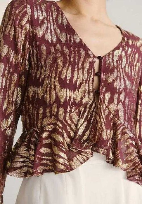 Guido Maria Kretschmer - блуза с метална нишка, размер 38 EU