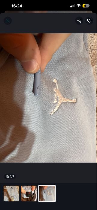 pantaloni albastri jordan noi