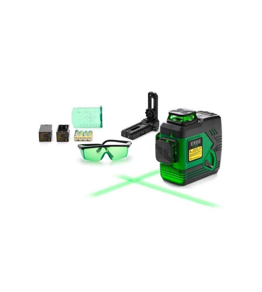 Nivela laser 3D, fascicul verde, STROXX + Trepied