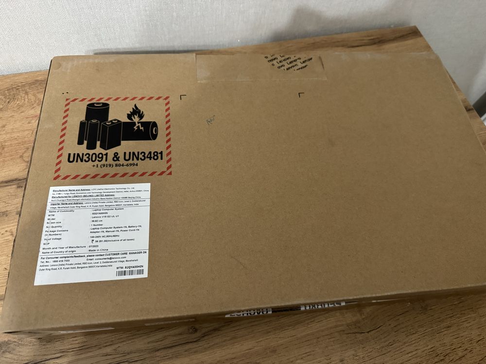 Продам ноутбук Lenovo V15 G2 IJL U1, совсем новый!