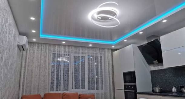 Натяжные потолки любои сложности цена 1кв 8$