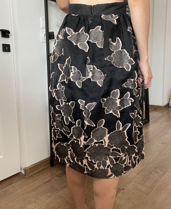 Fusta neagra HM eleganta organza marime 34