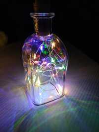 Светеща бутилка с топла бяла или RGB светлина