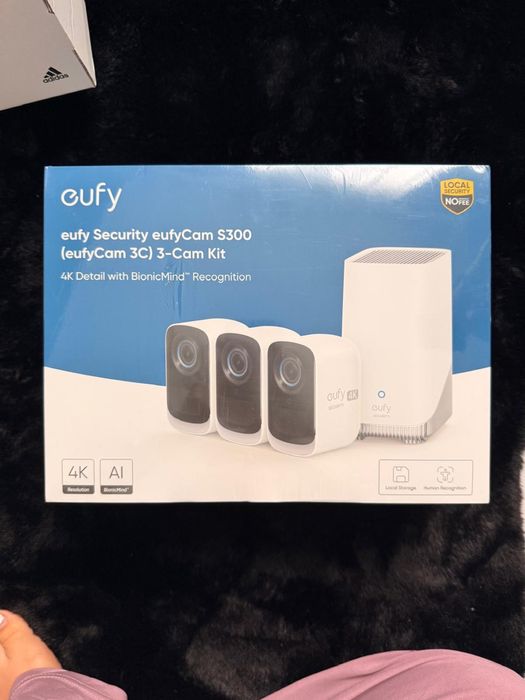 Eufy Security eufyCam S300 3C – Kit 3 camere 4K + HomeBase S380