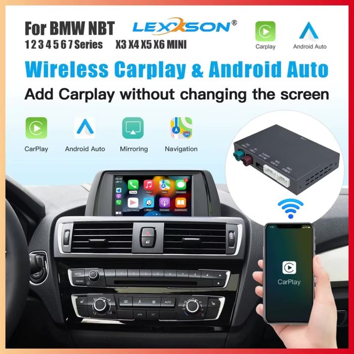 Модул Apple Carplay Bmw F10 F11 F30 F32 F20 F36 F15 NBT и CIC