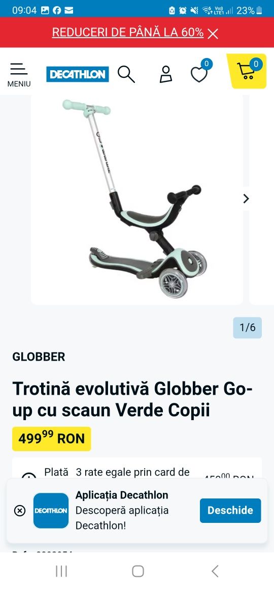 Trotineta evolutiva 4in1 evolutiva cu lumini