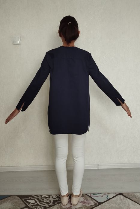 Женска Кофта удлиненная от Zara, блузка, рубашка, хлопок