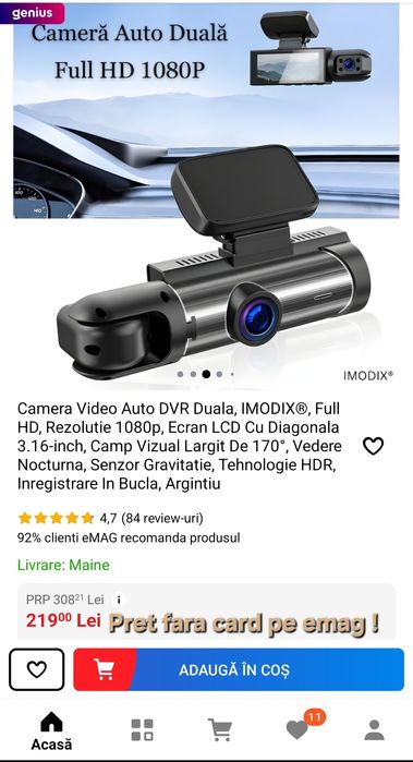 Camera bord full HD Noua