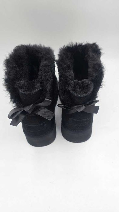 Ghete tip UGG bailey bow cu platforma - piele intoarsa naturala, 35-40