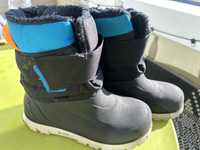 Детски непромокаеми ботуши за преходи в сняг sh500, 38 черни