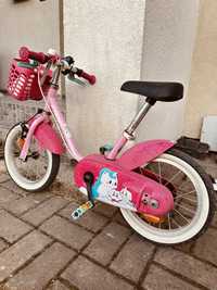 Bicicleta copii roz Decathlon 14”