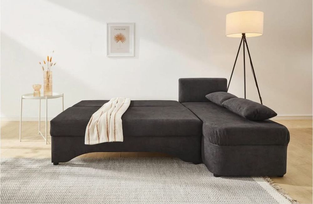 Coltar extensibil & reversibil cu lada de depozitare