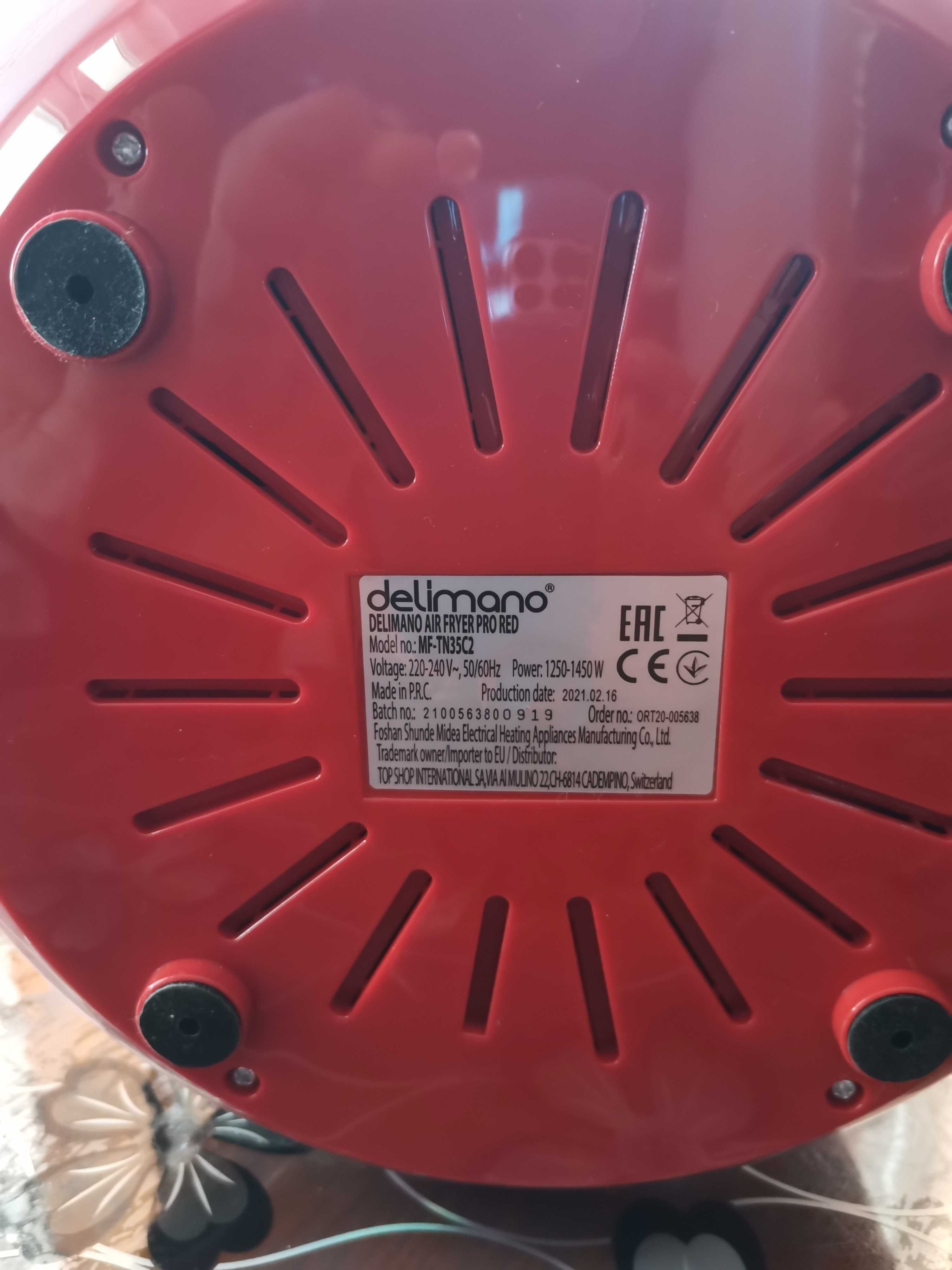 Продавам фритюрник с горещ въздух  Air Fryer Delimano