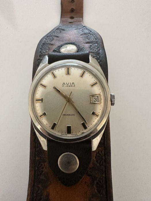 Колекционерски  Швейцарски часовник AVIA 17 Jewels Incablo