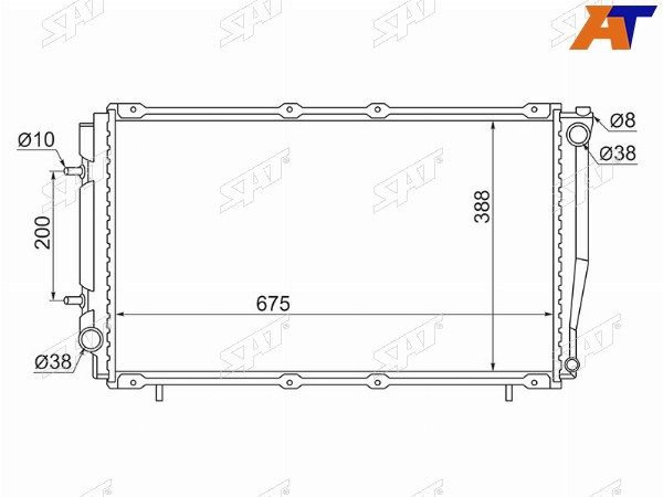 Радиатор Subaru Forester