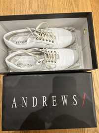 Мъжки бели обувки Andrews, естествена кожа