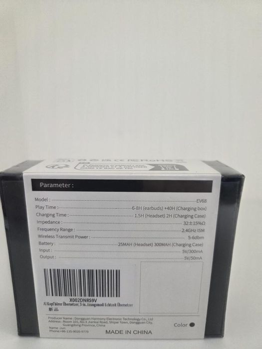 Puqo EV68 AI Translation Earbuds -A-
