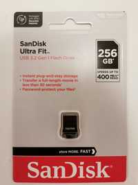USB SanDisk Ultra Fit 256 GB SDCZ430-256G-G46 USB 3.2 Negru