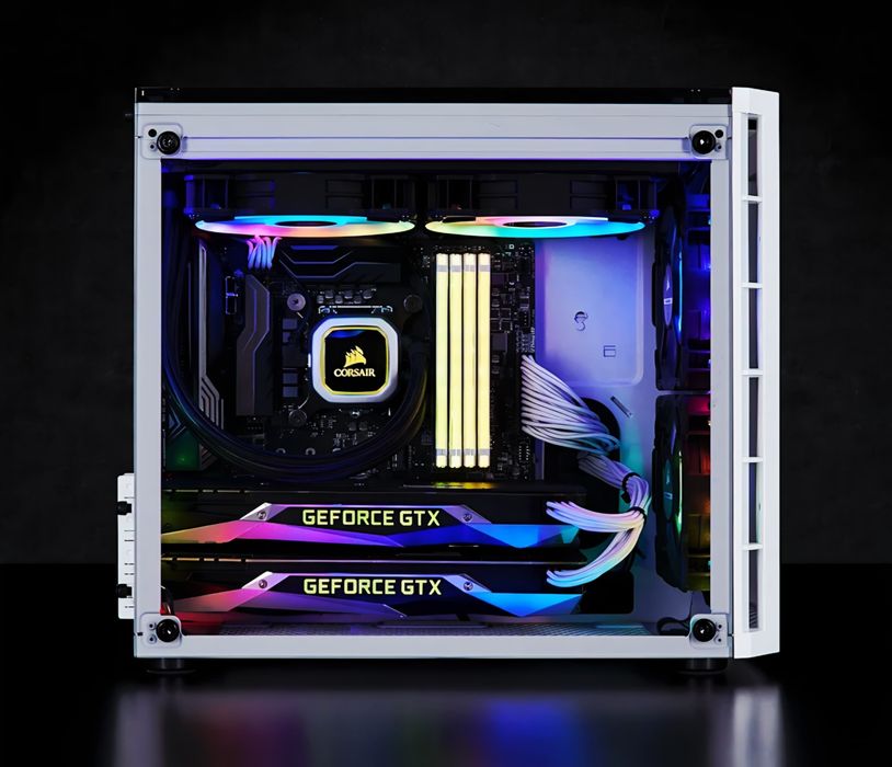 Carcasa gaming CORSAIR Crystal Series 280X RGB White Full RGB