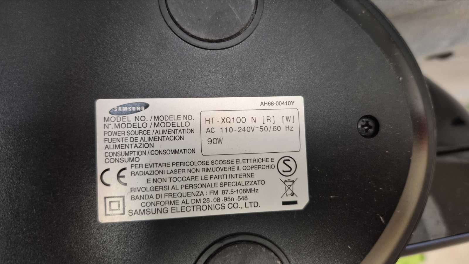Samsung HT-XQ100N Usb/Hdmi/DVD/Receiver