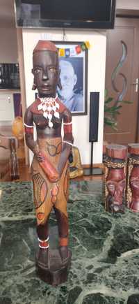 Statuie arta africana statueta sculptura lemn masiv abanos Africa Zulu