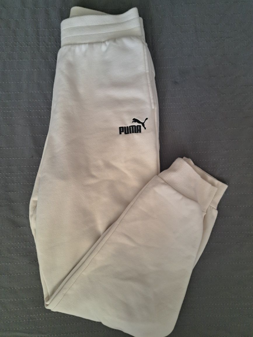 Puma - Спортен панталон Essentials+ с висока талия, Крем, долнище