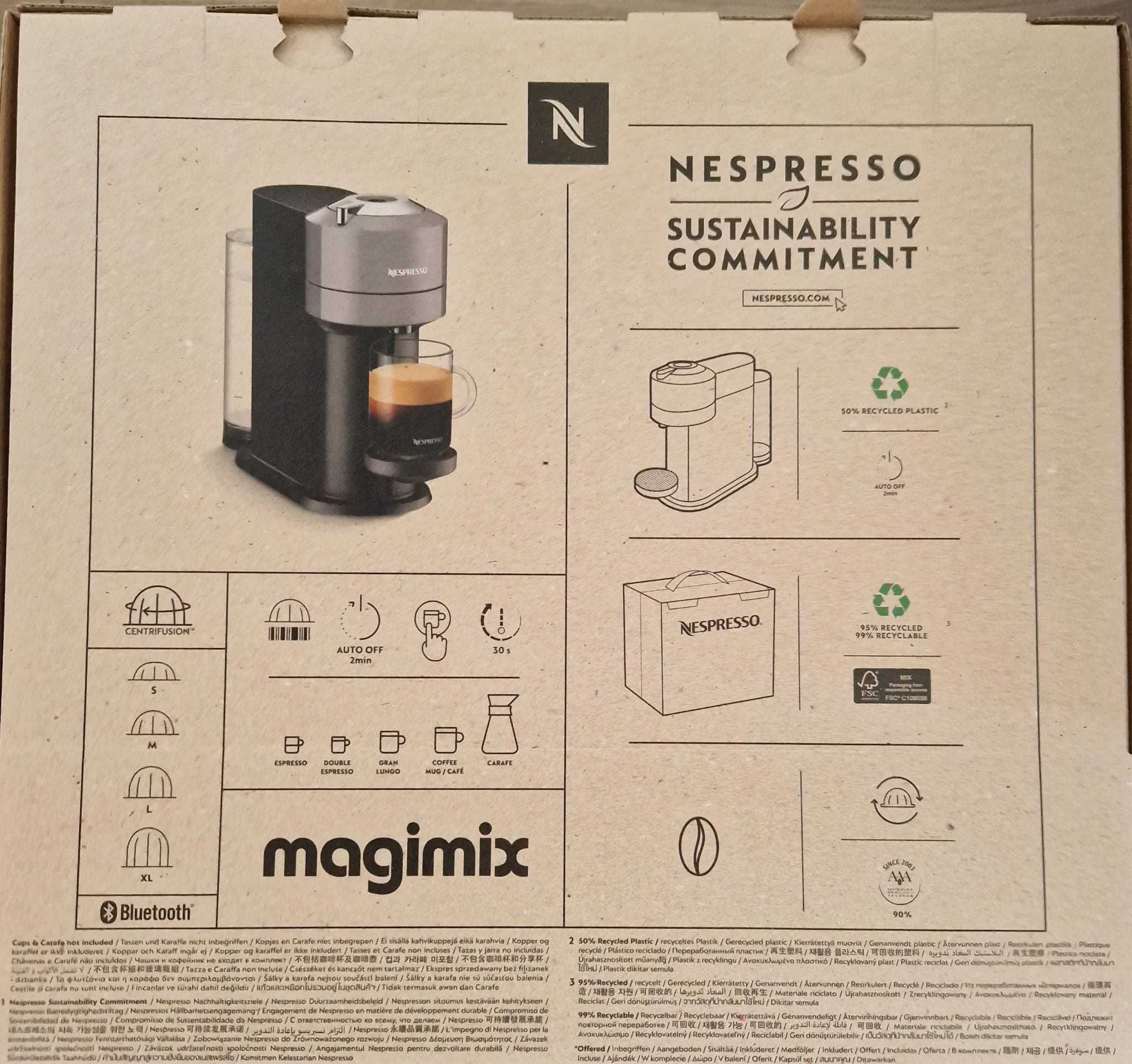 Espressor Nespresso De'Longhi Vertuo Next ENV120.BM, 1500W+set capsule