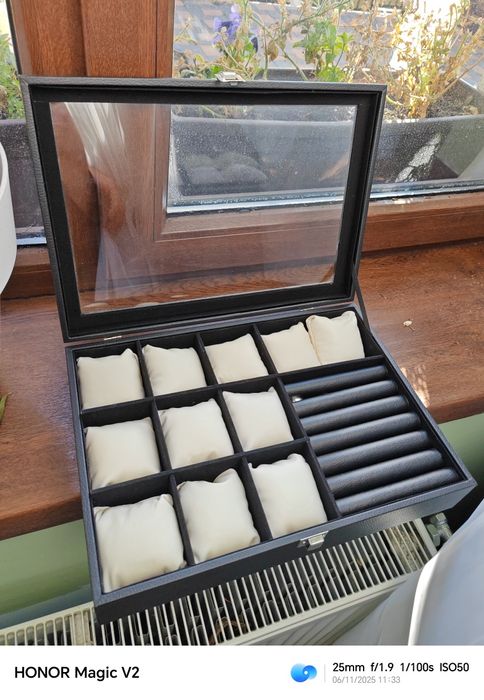 Cutie ceasuri piele vegana