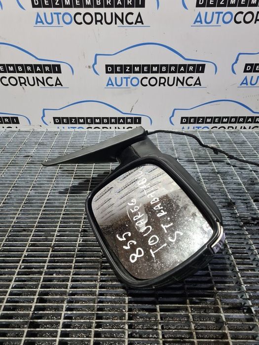 Oglinda stanga Volkswagen Touareg 7L 2003 - 2006 4 Usi NEGRU (855) Rabatabile