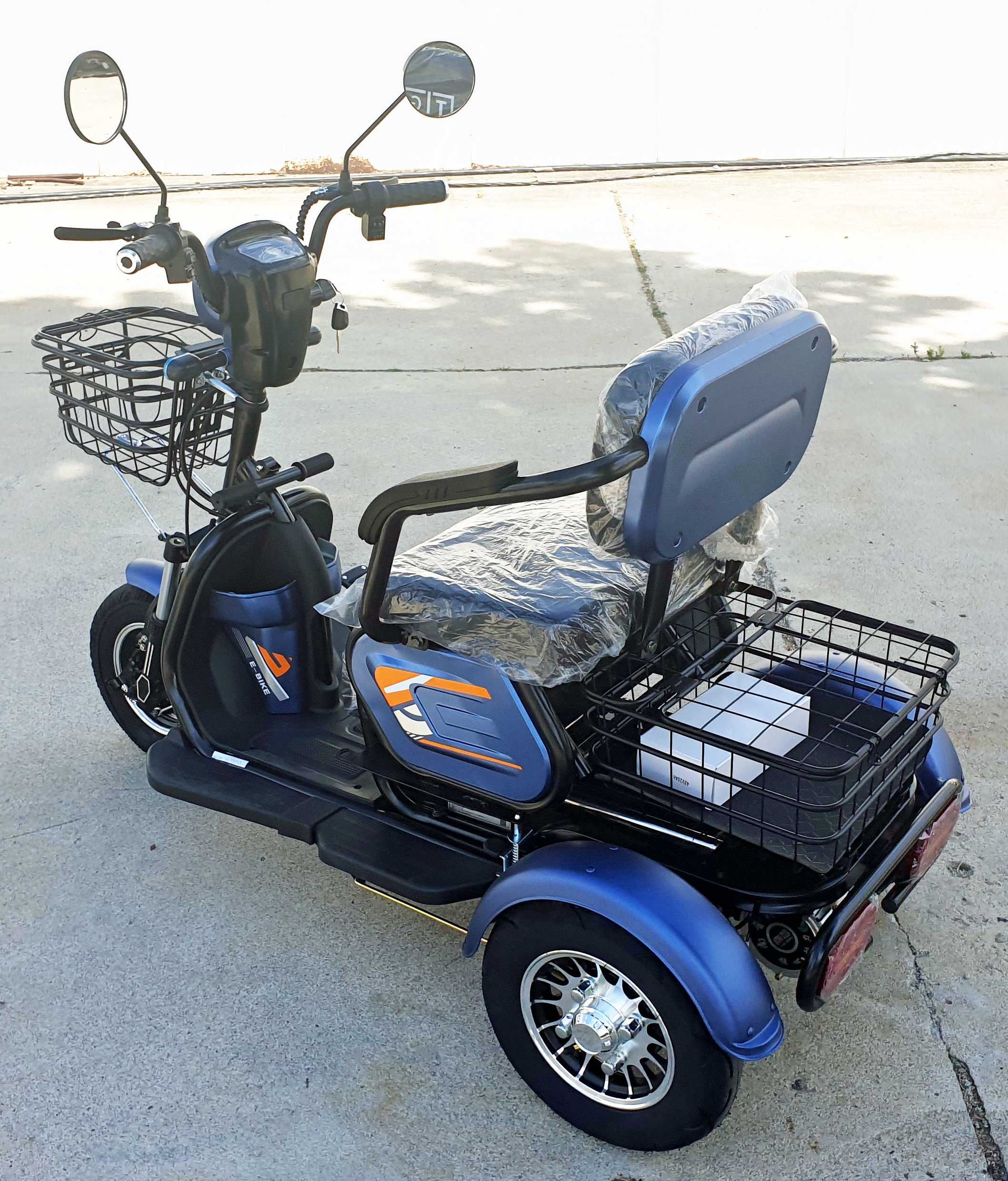 Триместна Електрическа Триколка М19 48V20AH + Гаранция +Лизинг