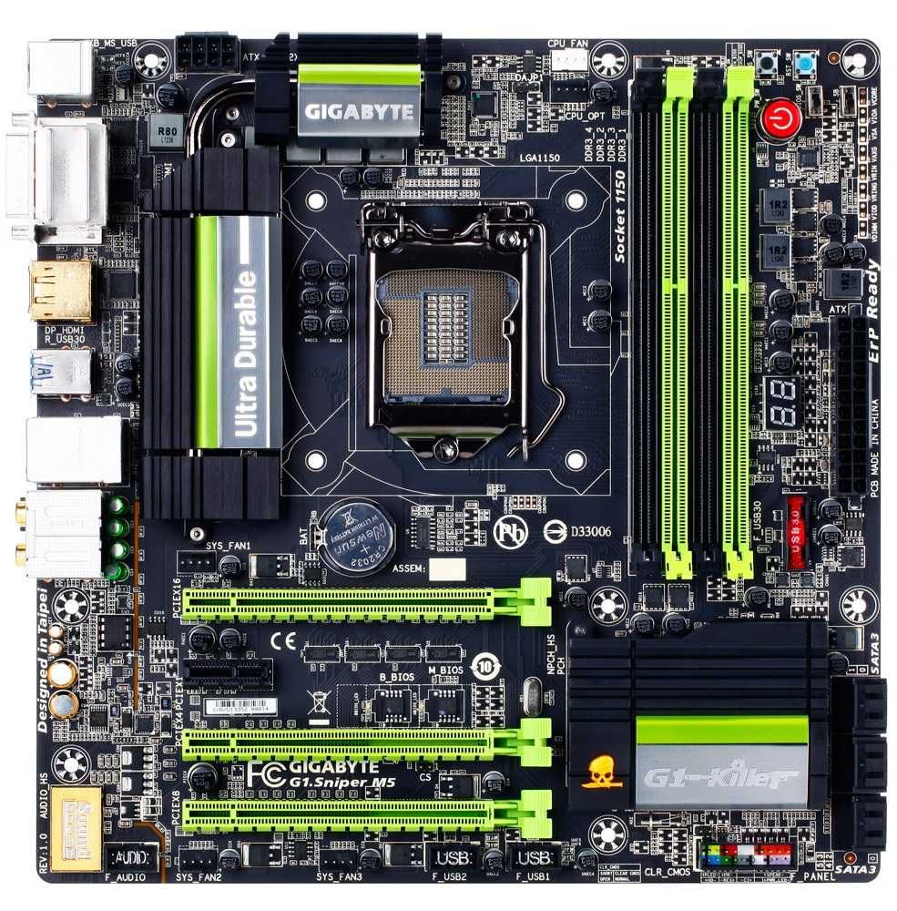 Дъно Дънна платка GIGABYTE G1.Sniper M5 Z87 1150 DDR3 OVERCLOCK