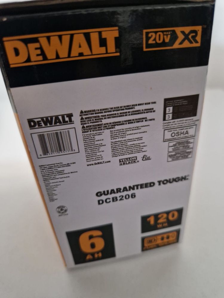 Baterie dewalt 6ah 20v