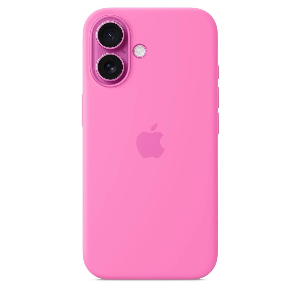 Apple Iphone 16 original silicone case with magsafe Peony