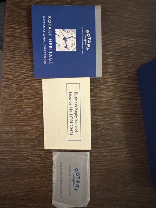 Ceas rotary alarm placat in aur de 18k