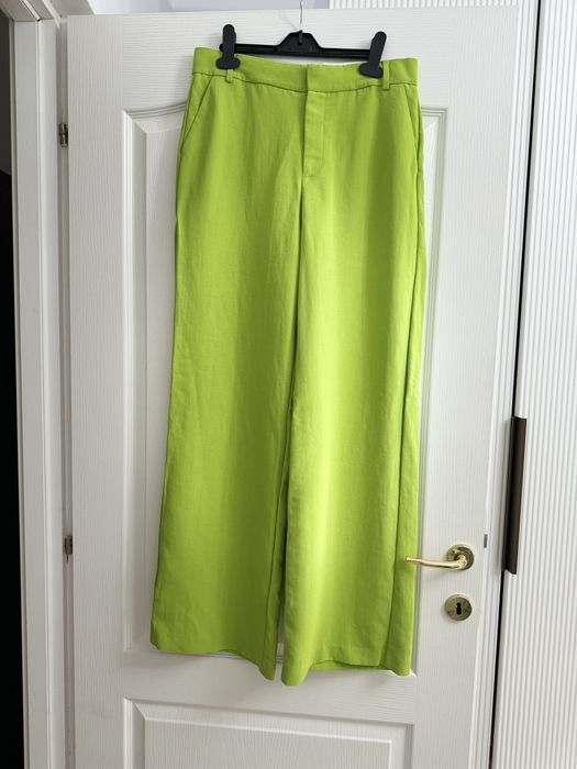 Pantaloni lungi Zara Lime