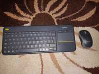 Tastatura Logitech K400 + Mouse Logitech M185