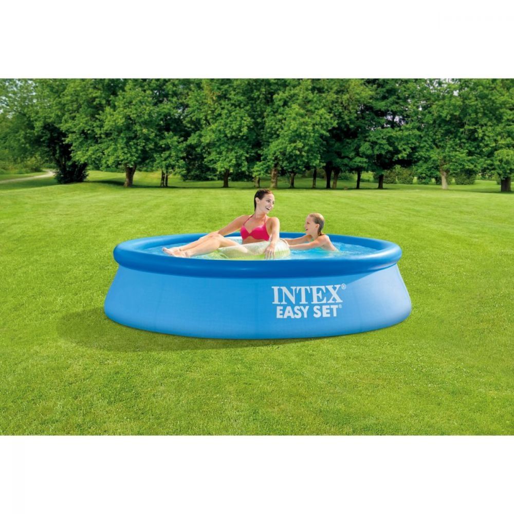 Piscina INTEX inel gonflabil, 244x61 cm,pompa de umflat inclusa