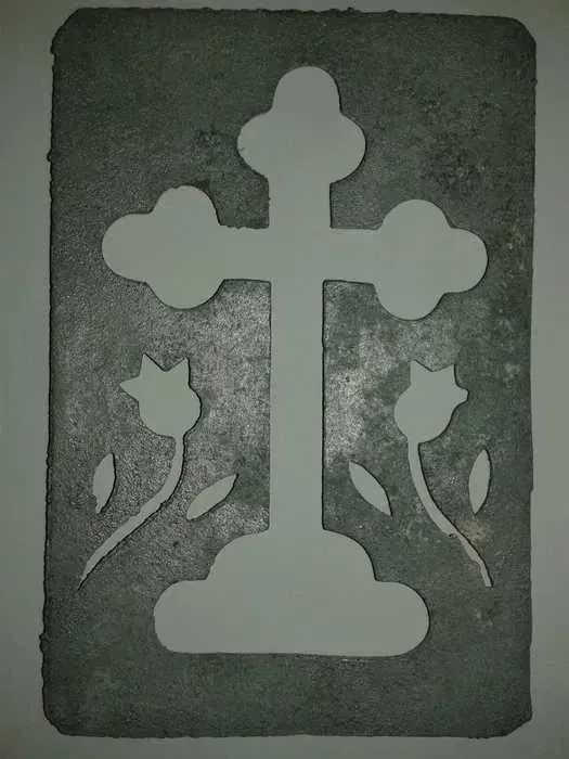 Matrita pentru ornarea colivei in forma de cruce anii 60