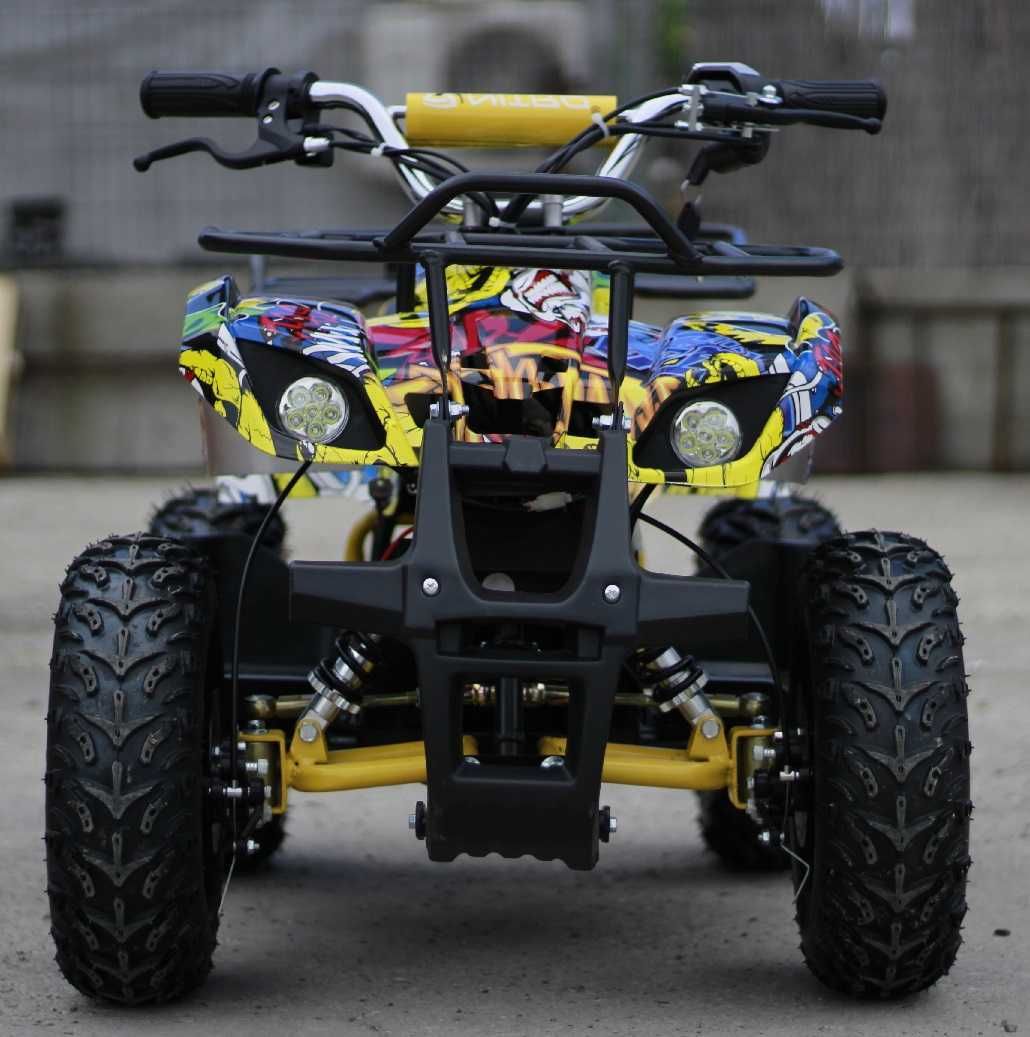 ATV electric pentru copii NITRO Torino 800W 36V Grafiti #Yellow